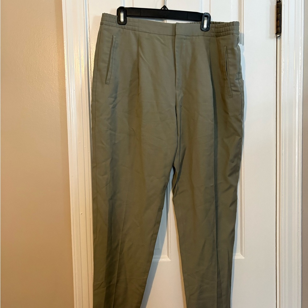 Reiss Olive Green Dress Pants - Picture 4 of 12